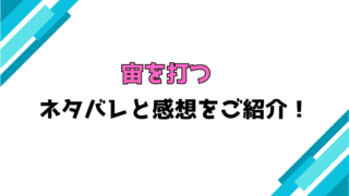 漫画『宙を打つ』全話ネタバレと感想！最終回・結末も考察！