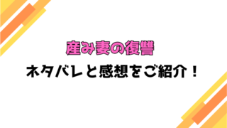『産み妻の復讐』全話ネタバレと感想！最終回・結末もご紹介！